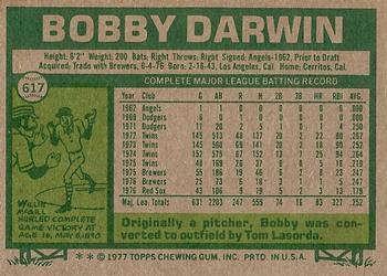 Bobby Darwin  baseball card collectible - Main Image 2
