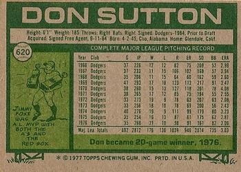 Don Sutton  baseball card collectible - Main Image 2