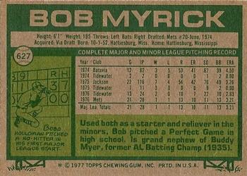 Bob Myrick  baseball card collectible - Main Image 2