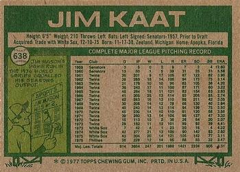 Jim Kaat  baseball card collectible - Main Image 2