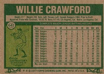 Willie Crawford  baseball card collectible - Main Image 2