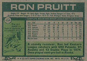 Ron Pruitt  baseball card collectible - Main Image 2