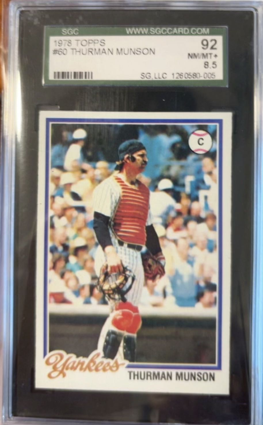 Thurman Munson  baseball card collectible - Main Image 3