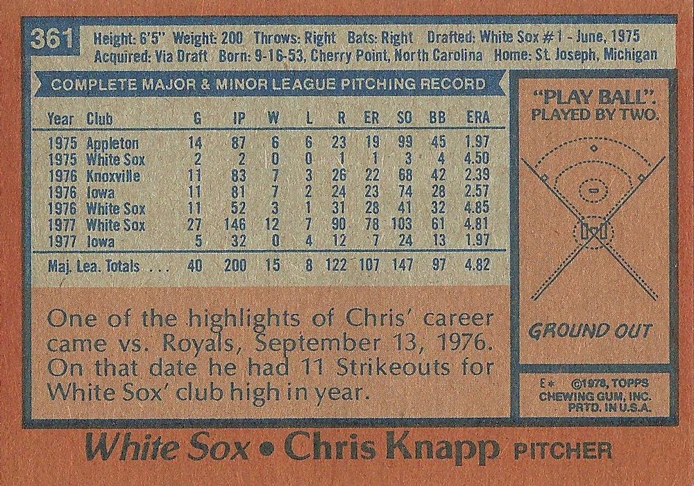 Chris Knapp  baseball card collectible - Main Image 2