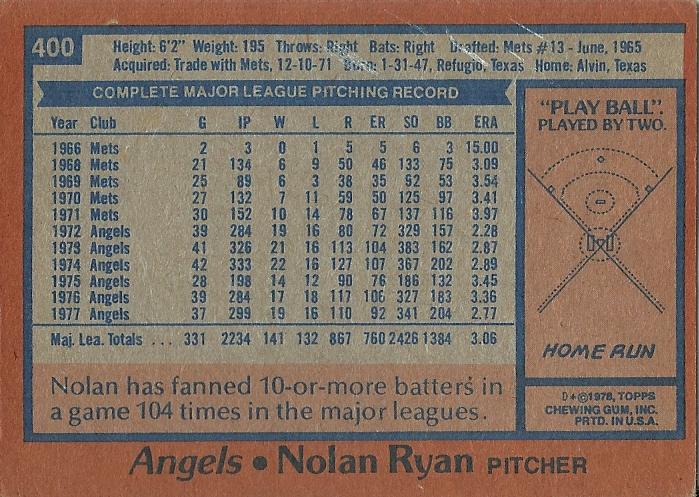 Nolan Ryan  baseball card collectible - Main Image 2