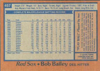Bob Bailey  baseball card collectible - Main Image 2
