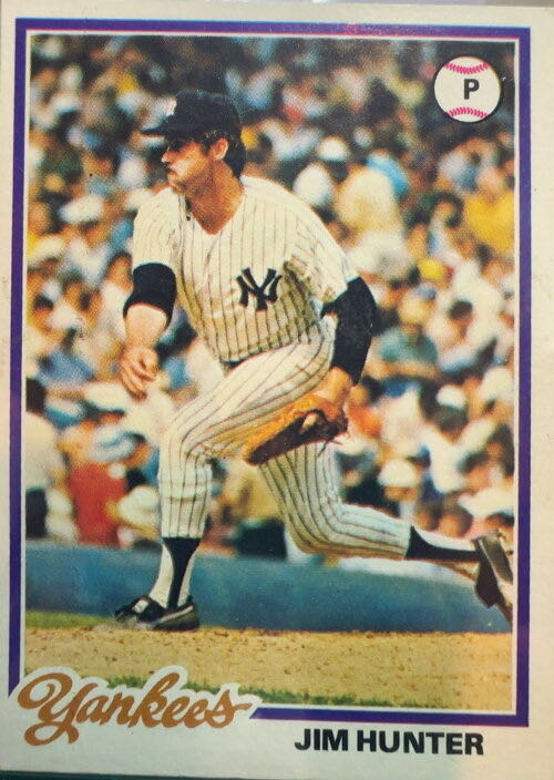 Jim Hunter  baseball card collectible - Main Image 3