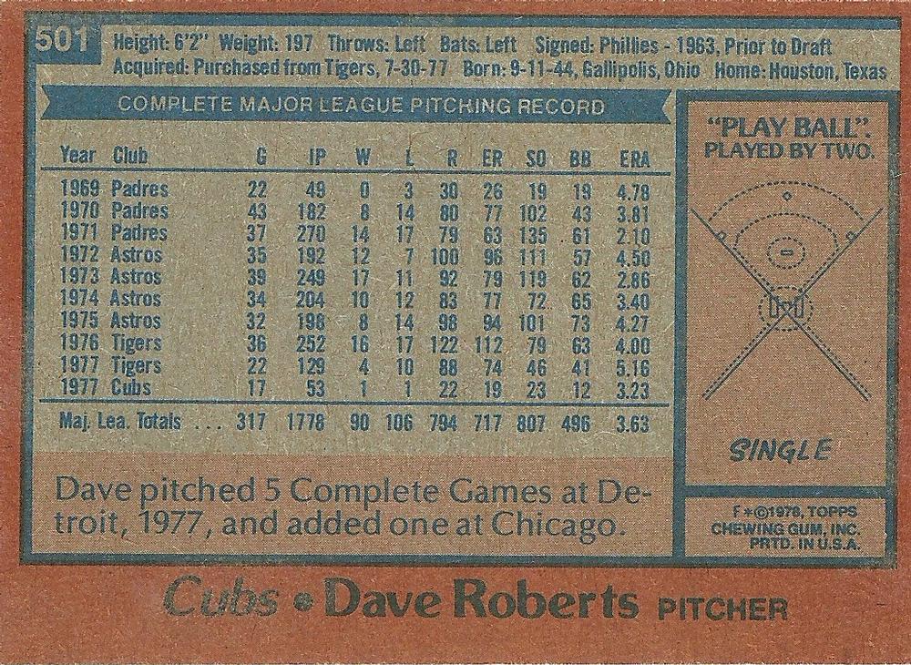 Dave Roberts  baseball card collectible - Main Image 2