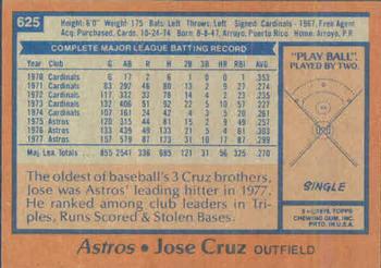 Jose Cruz  baseball card collectible - Main Image 2
