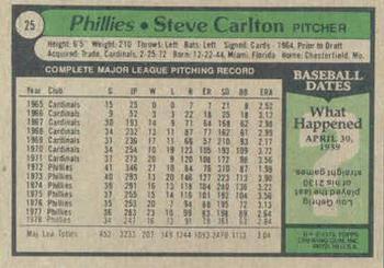Steve Carlton  baseball card collectible - Main Image 2