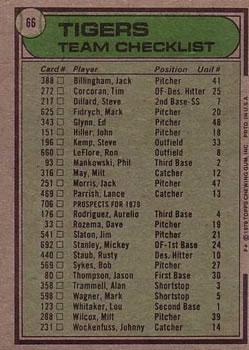 Detroit Tigers / Les Moss  baseball card collectible - Main Image 2