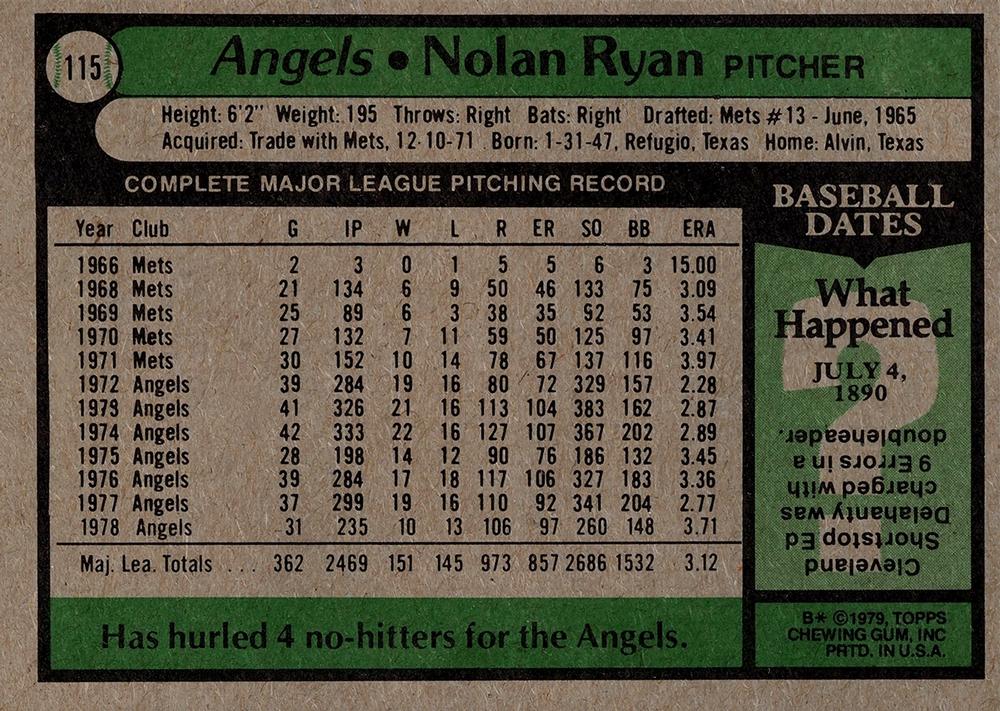Nolan Ryan  baseball card collectible - Main Image 2