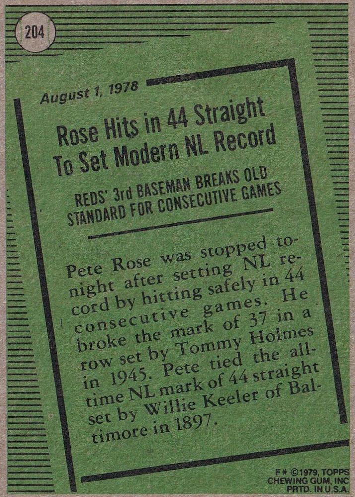 Pete Rose  baseball card collectible - Main Image 2