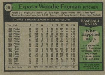 Woodie Fryman  baseball card collectible - Main Image 2
