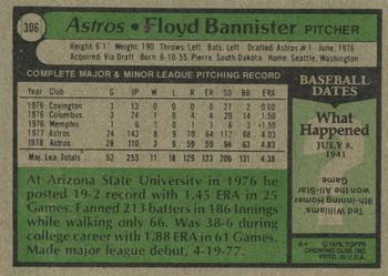 Floyd Bannister  baseball card collectible - Main Image 2