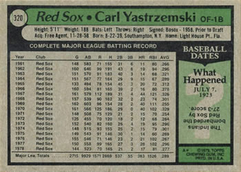 Carl Yastrzemski  baseball card collectible - Main Image 2