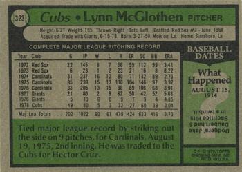 Lynn McGlothen  baseball card collectible - Main Image 2