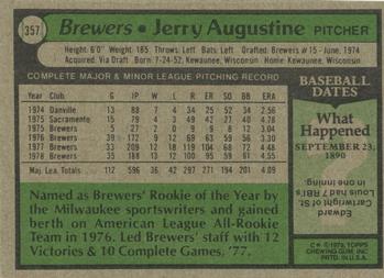 Jerry Augustine  baseball card collectible - Main Image 2