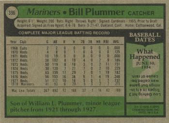 Bill Plummer  baseball card collectible - Main Image 2