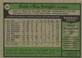 Ray Knight  baseball card collectible - Main Image 2