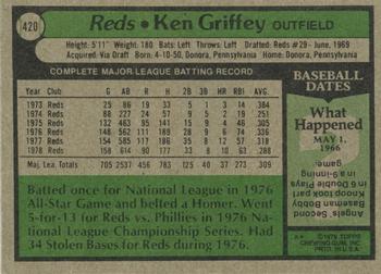 Ken Griffey  baseball card collectible - Main Image 2