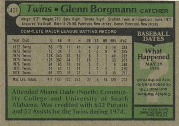 Glenn Borgmann  baseball card collectible - Main Image 2