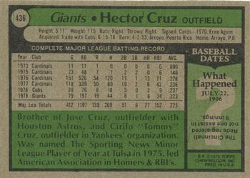 Hector Cruz  baseball card collectible - Main Image 2