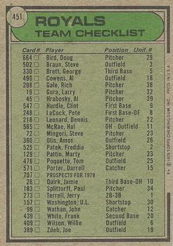 Kansas City Royals / Whitey Herzog  baseball card collectible - Main Image 2