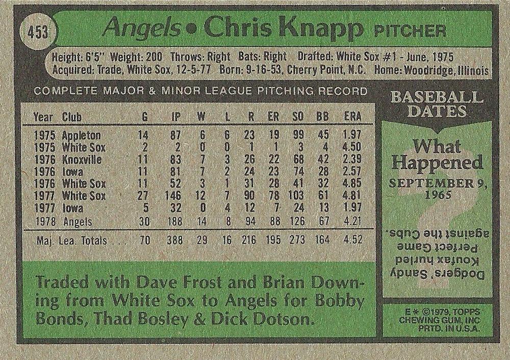Chris Knapp  baseball card collectible - Main Image 2