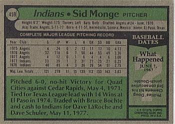 Sid Monge  baseball card collectible - Main Image 2
