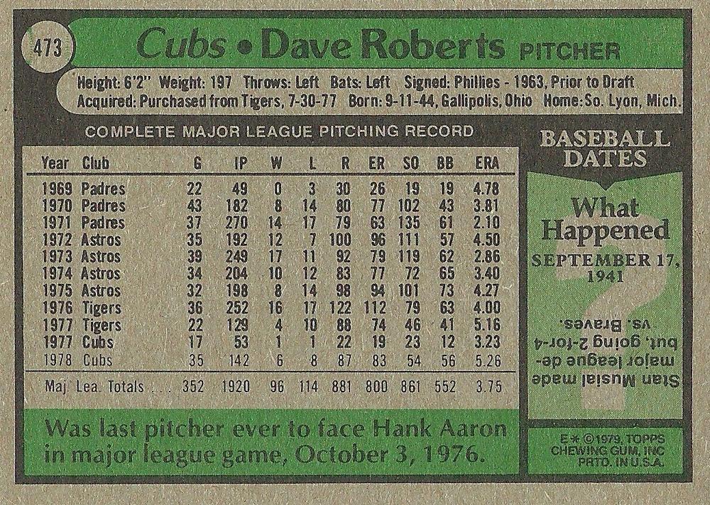 Dave Roberts  baseball card collectible - Main Image 2