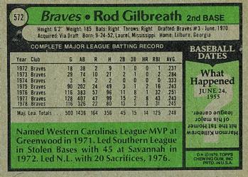 Rod Gilbreath  baseball card collectible - Main Image 2