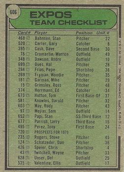 Montreal Expos / Dick Williams  baseball card collectible - Main Image 2