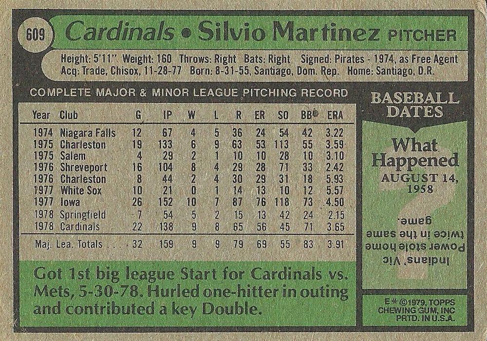 Silvio Martinez  baseball card collectible - Main Image 2