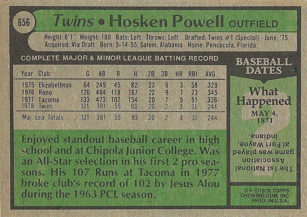 Hosken Powell  baseball card collectible - Main Image 2