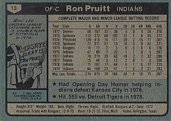 Ron Pruitt  baseball card collectible - Main Image 2