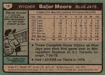 Balor Moore  baseball card collectible - Main Image 2