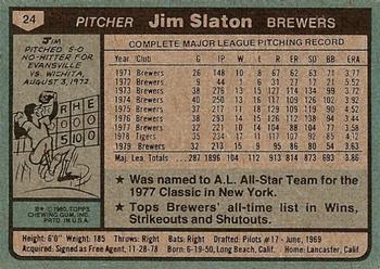 Jim Slaton  baseball card collectible - Main Image 2