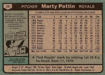 Marty Pattin  baseball card collectible - Main Image 2