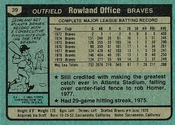 Rowland Office  baseball card collectible - Main Image 2