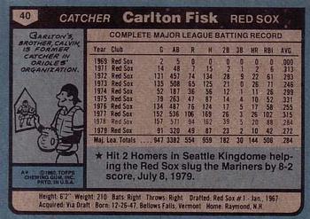 Carlton Fisk  baseball card collectible - Main Image 2