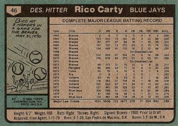 Rico Carty  baseball card collectible - Main Image 2