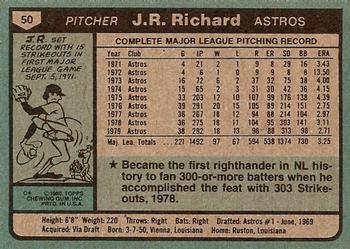 J.R. Richard  baseball card collectible - Main Image 2