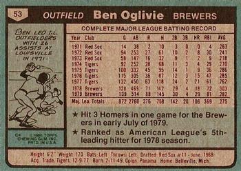 Ben Oglivie  baseball card collectible - Main Image 2