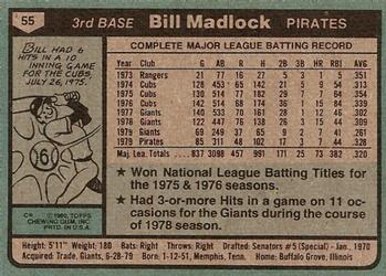 Bill Madlock  baseball card collectible - Main Image 2