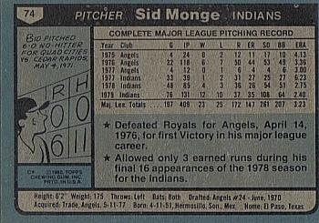 Sid Monge  baseball card collectible - Main Image 2