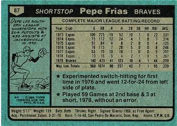 Pepe Frias  baseball card collectible - Main Image 2