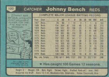 Johnny Bench  baseball card collectible - Main Image 2