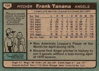 Frank Tanana  baseball card collectible - Main Image 2