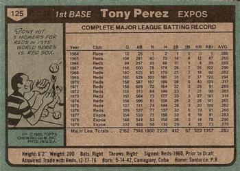 Tony Perez  baseball card collectible - Main Image 2